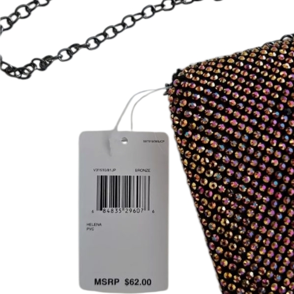 Gunne Sax by Jessica McClintock Helena Diamond Clutch Mesh‎ Evening Bag - Picture 13 of 15